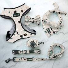 Load image into Gallery viewer, 6 Piece Matching Harness Set - Neutral Tones Print