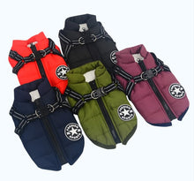 Load image into Gallery viewer, Waterproof Dog Winter Coat with Built in Harness