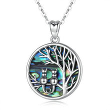 Load image into Gallery viewer, 2 Cats Tree of Life Pendant and Necklace
