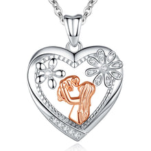 Load image into Gallery viewer, Girl Holding Dog Pendant and Necklace