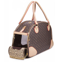 Load image into Gallery viewer, Dog and Cat Carrier Bag - Brown Pattern