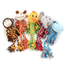 Load image into Gallery viewer, Dog Cotton Rope Animal Squeaky Toy