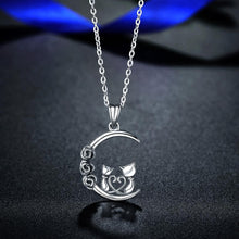 Load image into Gallery viewer, 2 Cats and 3 Roses Pendant and Necklace
