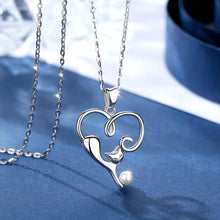 Load image into Gallery viewer, Cat and Pearl Pendant and Necklace