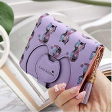 Load image into Gallery viewer, Small Cat Print Wallet
