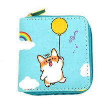 Load image into Gallery viewer, Cartoon Corgi Print Small Wallet