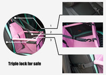 Load image into Gallery viewer, Portable Dog Carrier Car Seat with Safety Leash