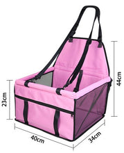 Load image into Gallery viewer, Portable Dog Carrier Car Seat with Safety Leash
