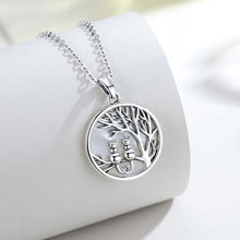 Load image into Gallery viewer, 2 Cats Tree of Life Pendant and Necklace