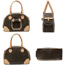 Load image into Gallery viewer, Dog and Cat Carrier Bag - Brown Pattern