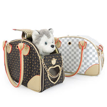 Load image into Gallery viewer, Dog and Cat Carrier Bag - Brown Pattern