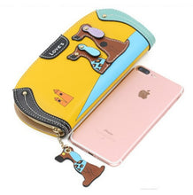 Load image into Gallery viewer, Large Dog Print Wallet