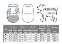 Load image into Gallery viewer, 6 Piece Matching Harness Set - Blue with White Star Print