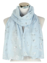 Load image into Gallery viewer, Silver Dog Print Scarf