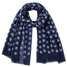 Load image into Gallery viewer, Multi Colour Paw Print Scarf