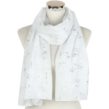 Load image into Gallery viewer, Silver Dog Print Scarf