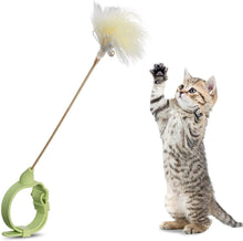 Load image into Gallery viewer, Interactive Cat Feather and Wand Toy
