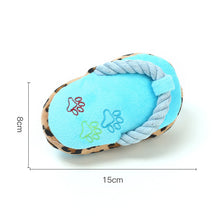 Load image into Gallery viewer, Colourful Cotton Rope Slippers Dog Toy
