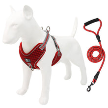 Load image into Gallery viewer, Adjustable Reflective Dog Harness and Leash Set
