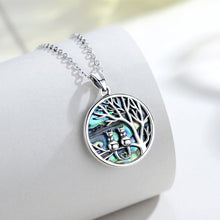 Load image into Gallery viewer, 2 Cats Tree of Life Pendant and Necklace
