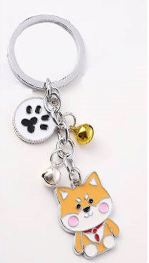 Cartoon Corgi Keychain