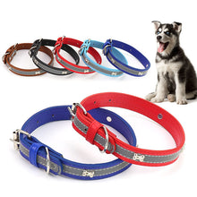 Load image into Gallery viewer, 2 cm Synthetic Leather Adjustable Dog Collar
