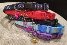 Load image into Gallery viewer, 1.5 cm Adjustable Colourful Fashion Dog and Cat Collar with Bell
