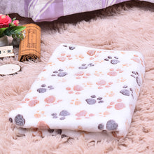 Load image into Gallery viewer, Paw Print Fleece Blanket
