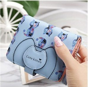 Small Cat Print Wallet