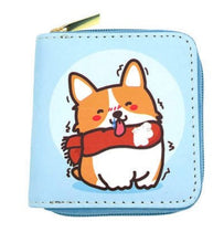 Load image into Gallery viewer, Cartoon Corgi Print Small Wallet
