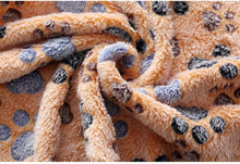 Load image into Gallery viewer, Paw Print Fleece Blanket
