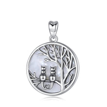 Load image into Gallery viewer, 2 Cats Tree of Life Pendant and Necklace
