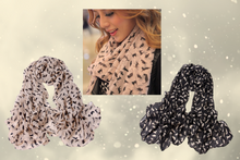 Load image into Gallery viewer, Chiffon Cat Print Scarf
