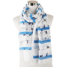 Load image into Gallery viewer, Cute Cartoon Cat Print Scarf
