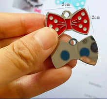 Load image into Gallery viewer, Red Bow Shape Pet ID Tag
