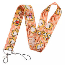 Load image into Gallery viewer, Cartoon Multiple Shiba Inu Card Holder and Fabric Lanyard
