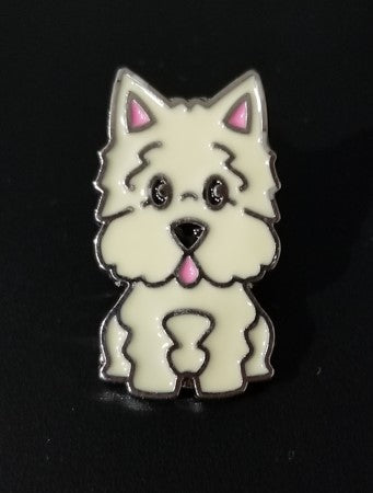 West Highland Terrier Dog (Westie) Brooch Pin